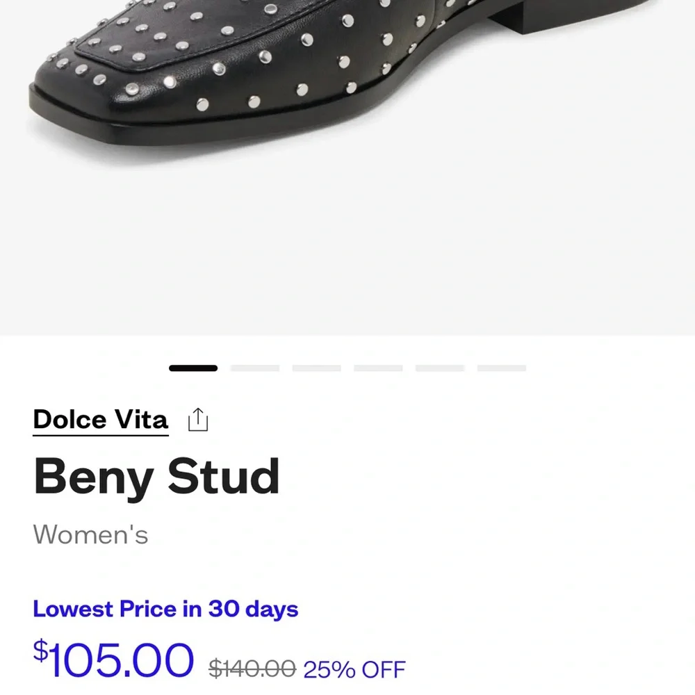 DV by Dolce Vita Black and Silver Loafers - Picture 5 of 5